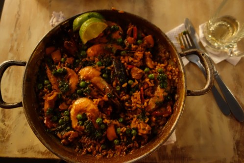 Seafood paella (Cartagena, Colombia)