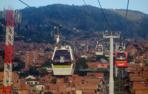 Cablecar to top of Santo Domingo (Medellin, Colombia)
