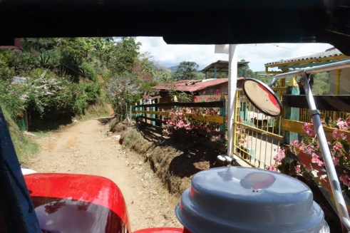 Dirt road from Cartagena to Medellin