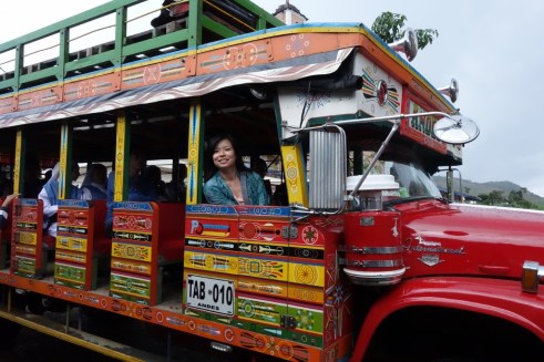 Exterior of the Chiva bus