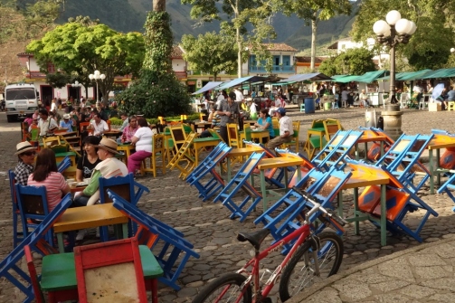 Central plaza (Jardin, Colombia)