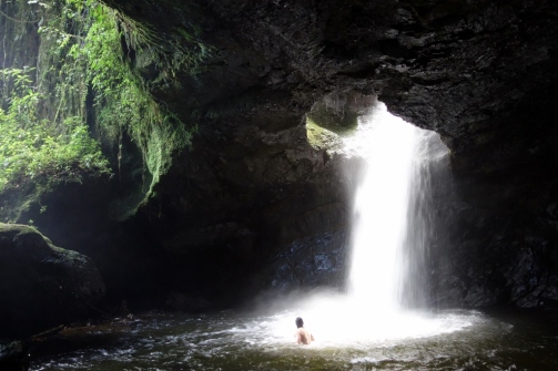 Waterfall swimming (Jardin, Colombia)