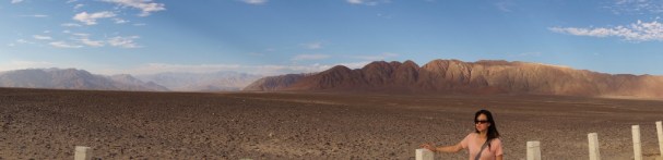 View of the Nazca desert from the PanAmerican Highway
