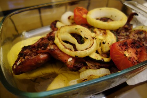 Barbequed cuy (guinea pig) at home in Arequipa