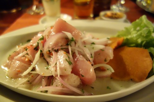 Ceviche at Zingaro (Arequipa, Peru)