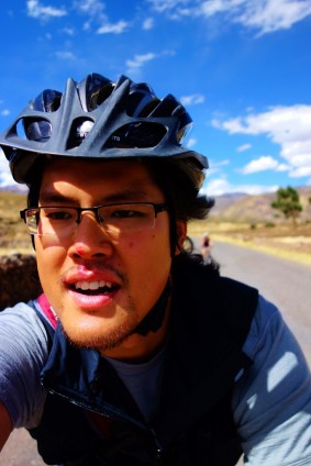 Biking around canyon country, Peru