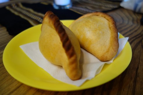 Salteñas in La Paz, Bolivia