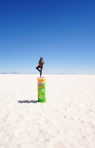 Perspective shots on Salar De Uyuni