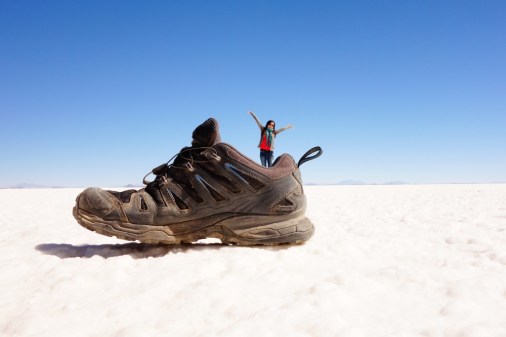 Perspective shots on Salar De Uyuni