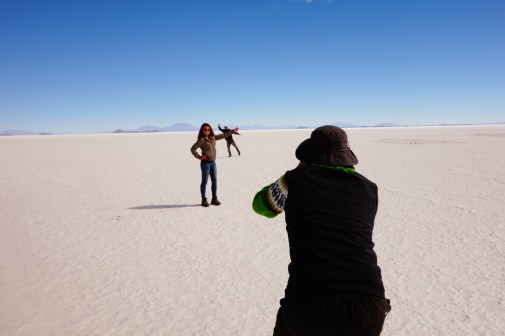 Perspective shots on Salar De Uyuni
