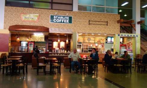 Food court in Santa Cruz, Bolivia airport