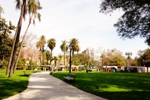 Parks and walkways in Recoleta