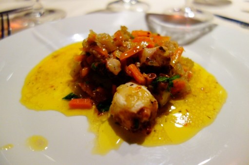 Marinated octopus at Campo y Mar