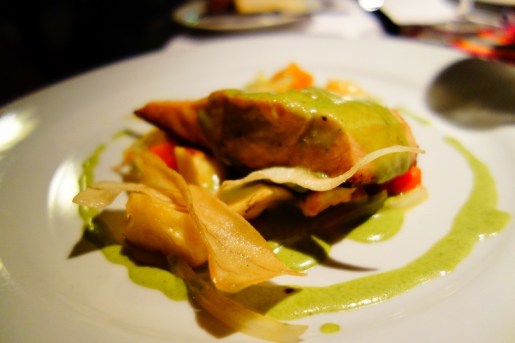 BBQ Beer-battered salmon