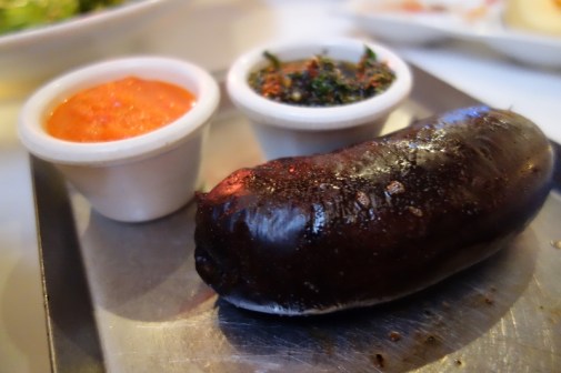 Blood Sausage (Morcilla) at La Cabrera