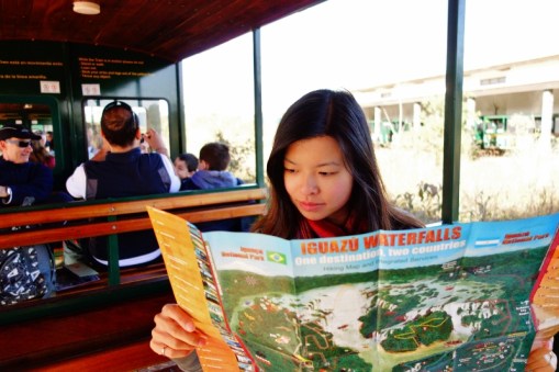 On the Iguazu Falls tram