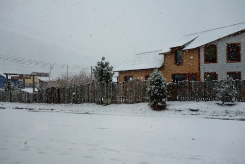 El Chalten covered in snow