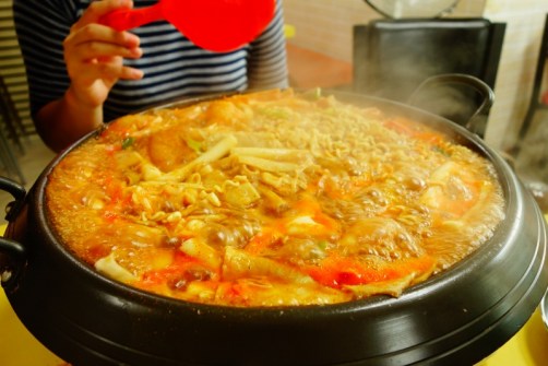 Seafood topokki (Topokki Alley, Seoul, South Korea)