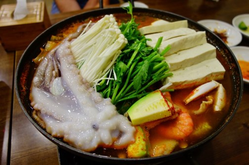 Seafood jjigae (Seoul, South Korea)