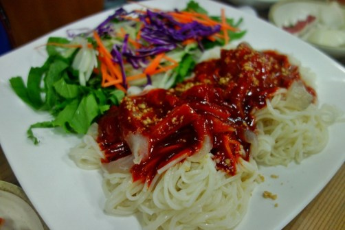 Bibim guksu (Jeju Island, South Korea)