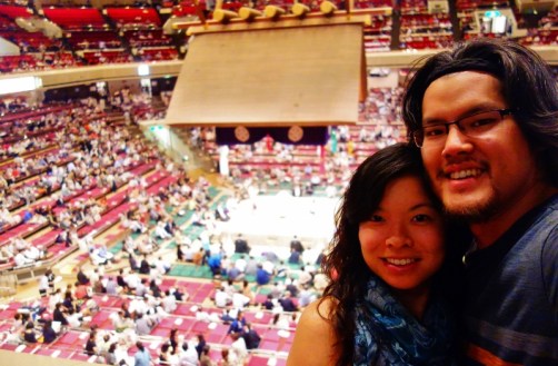 Inside the Sumo Stadium (Ryogoku Kokugikan, Tokyo)
