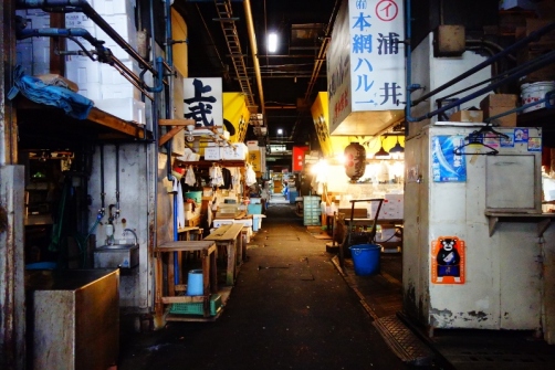 Inside the Tsukiji fish market (Tokyo, Japan)