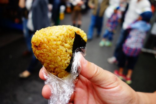 Onigiri (Tsukiji Fish market, Tokyo, Japan)