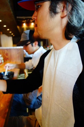 Paper bib for ramen (Tokyo, Japan)