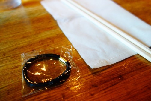 Hair ties supplied with your ramen meal (Tokyo, Japan)