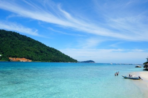 View of Perhentian Kecil from Perhentian Besar (Malaysia)