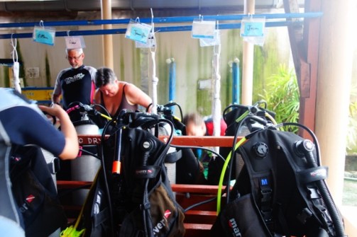 Our dive gear (Perhentian Islands, Malaysia)