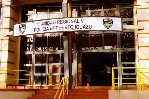 Main police station in Puerto Iguazu, Argentina