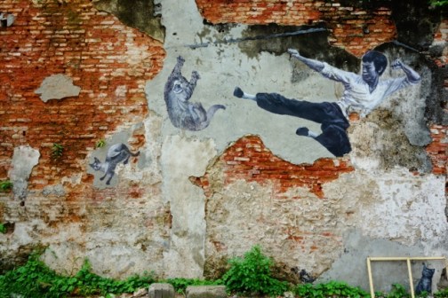 Street art in George Town, Malaysia