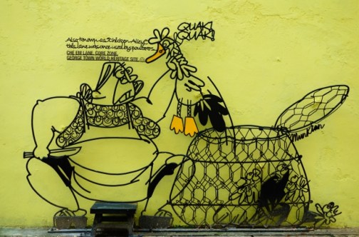 Wire art (George Town, Malaysia)