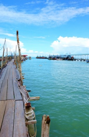The pier outside Penang National Park (Penang, Malaysia)