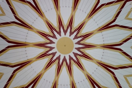Ceiling of the floating mosque (Penang, Malaysia)